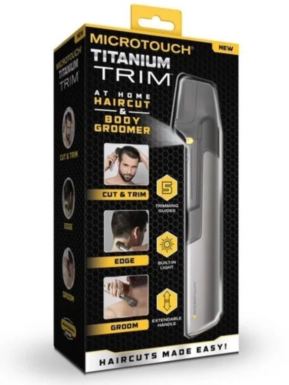 MicroTouch Titanium Trim Cordless Electric Trimmer Groomer - NEW NIB